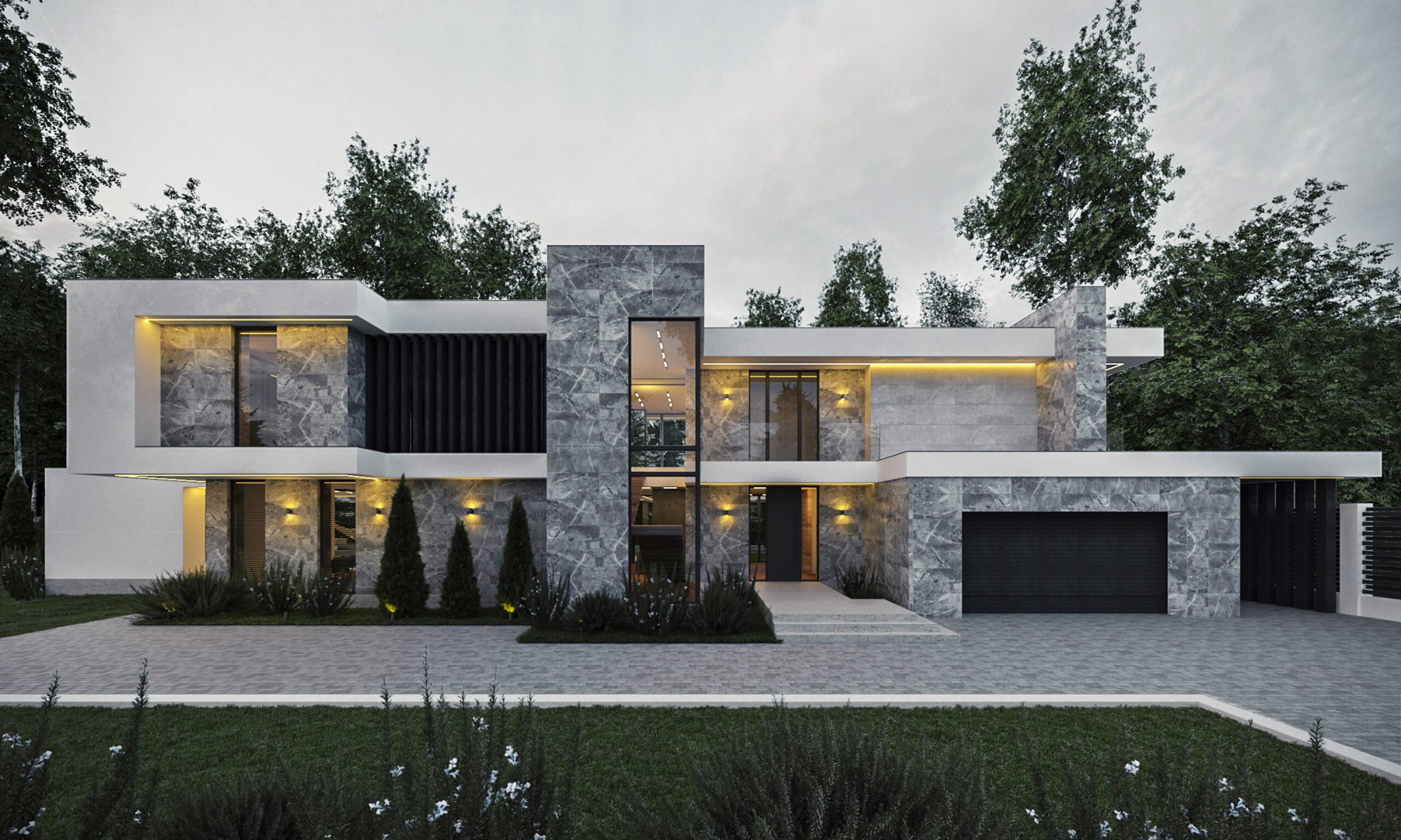 Weiße Villa