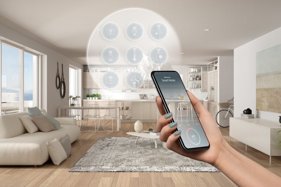 App-gesteuertes Smart-Home im Wohnbereich | PV Großhandel