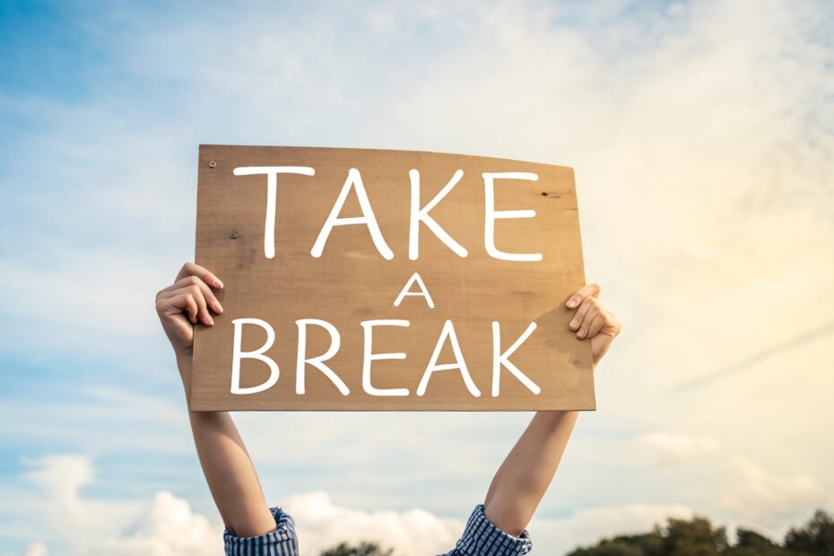 Schild mit Aufschrift Take a Break | Vape