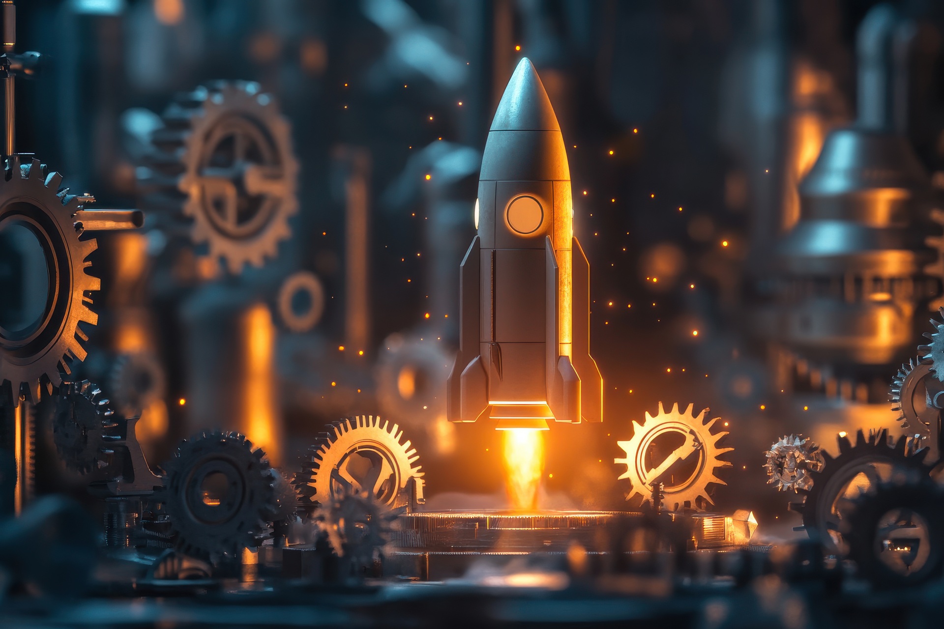 Rakete als Symbol für technologische Innovation | temperaturbeständiger Schlauch